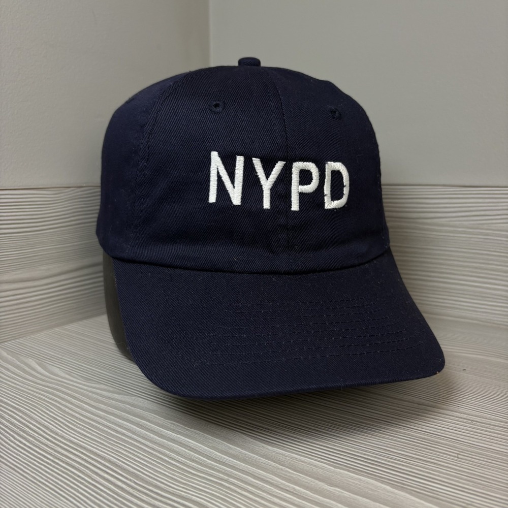 Vintage 90's New York Police Department NYPD Hat Cap Navy‎ Snapback Adjustable